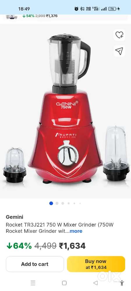 Gemini 750W Mixer Grinder