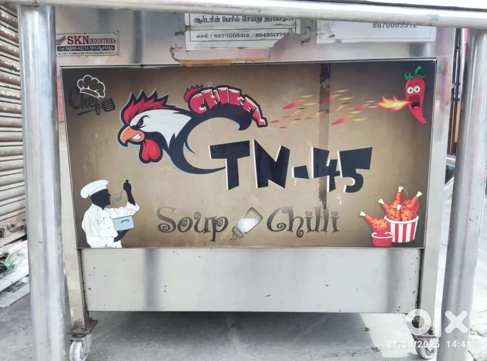 Stainless steel s.s MULTIPURPOSE Food Stall for sale in neat Condition