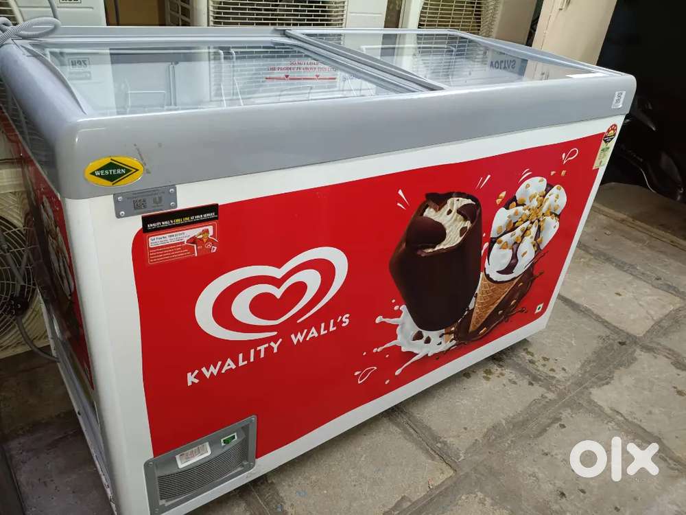 Western Deep Freezer glass Top double door 400 litres