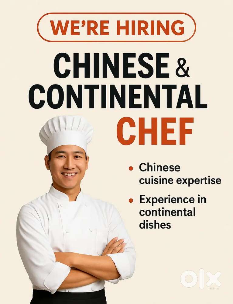 Experienced Chinese & Continental Chef - Bakery