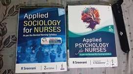 Applied Sociology and psychology textbooks for bsc nursing 1st year