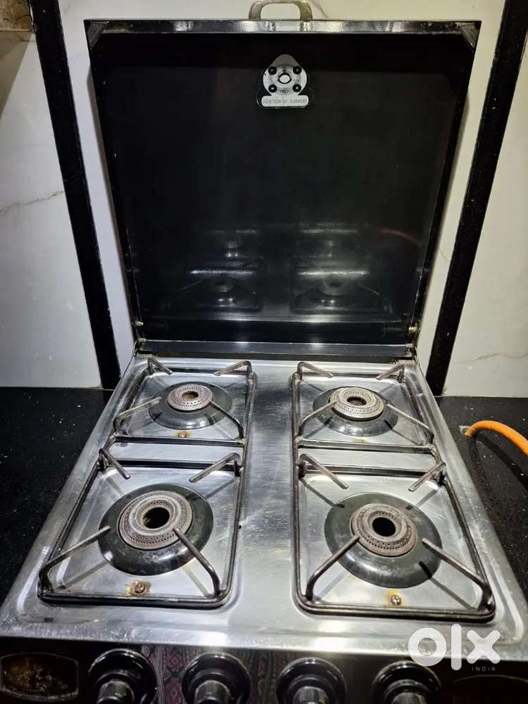 Premium 4 Burner Gas Stove(ISI Mark Recent service Excellent Condition