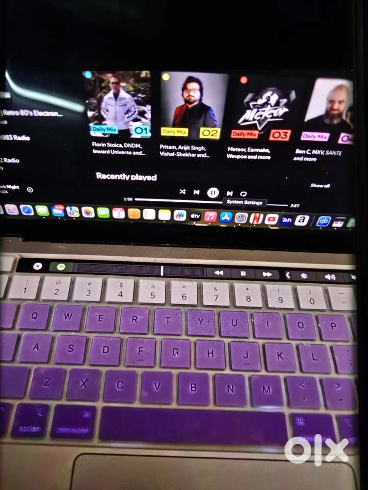 Macbook pro Touch bar M1 CHIP JUST RS 72000