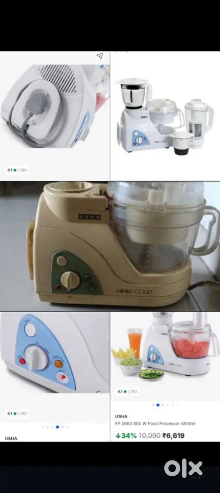 USHA brand Food processor Mixer grinder in good working condition