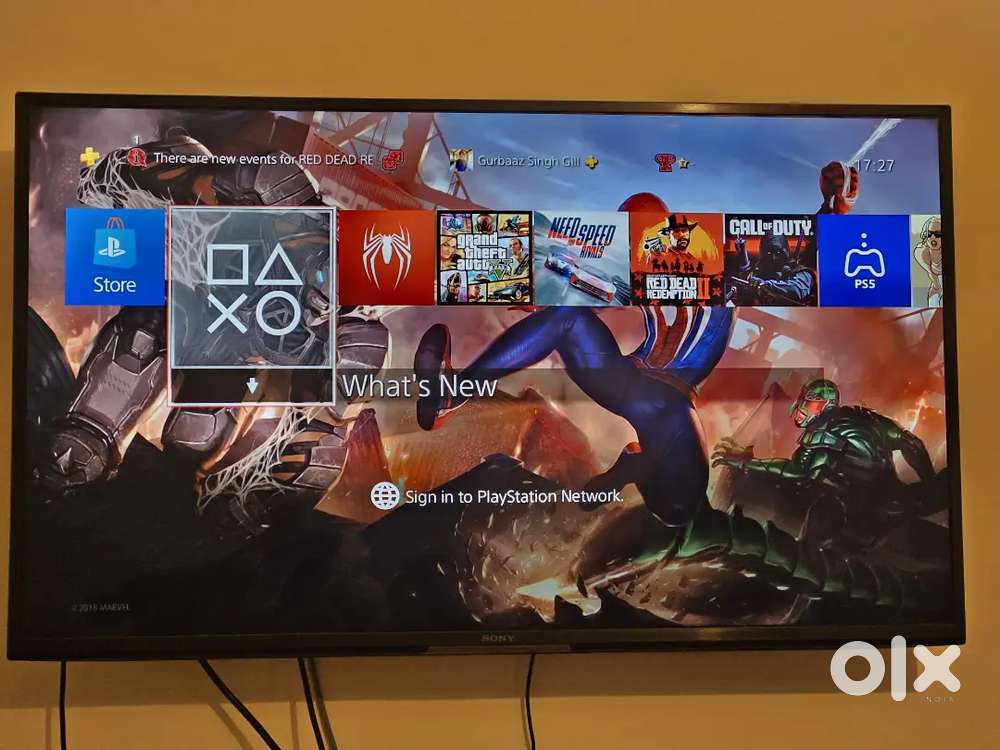 Sony Bravia 2 43 inch K-43S25 TV + PS4 (Television + Gaming Console)