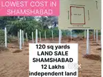 120.Squr-yrds LAND SALES. SHAMSHAIBAD INDEPDT LAND
