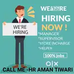 Urgent hairing helper store keeper supervisor manager 100% jobs here