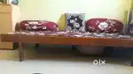 Single wooden bed