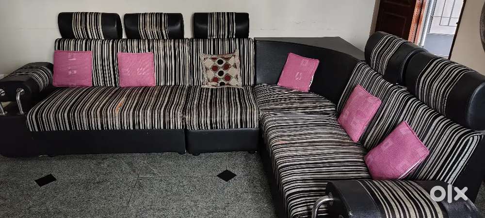 6 seater corner sofa set used