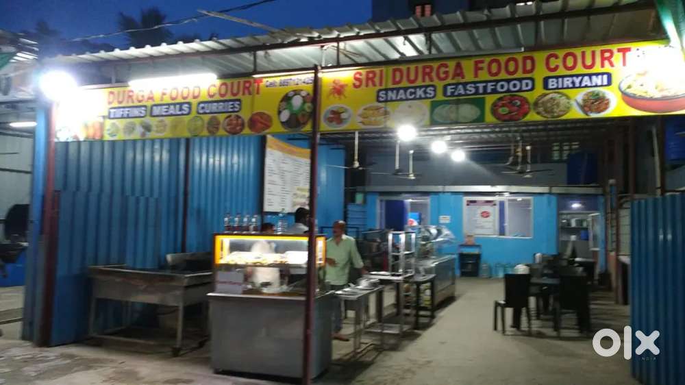 Space available for Chaat,juices,shawarma,paani poori,south tiffins