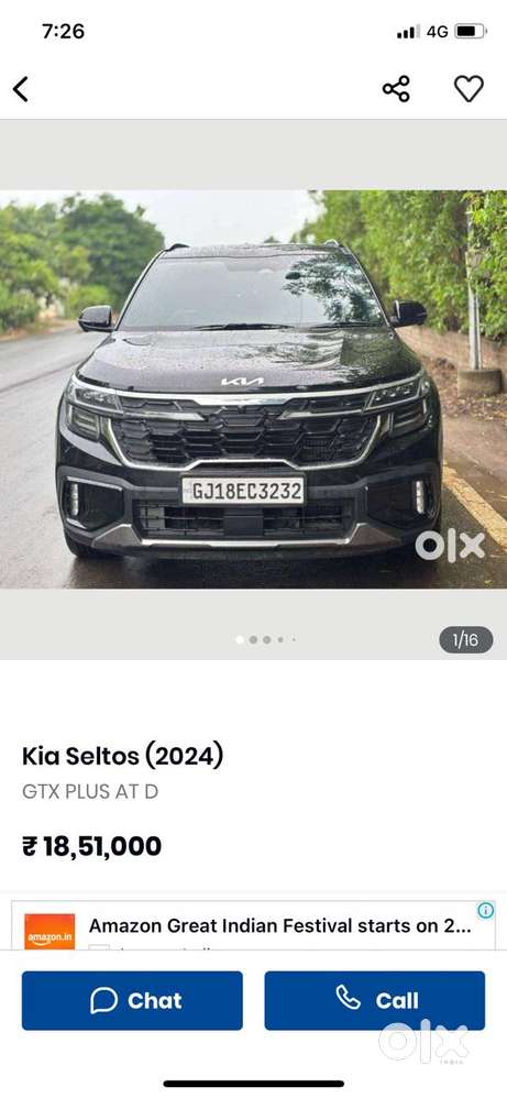 Kia Seltos GTX Plus AT D, 2024, Diesel