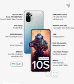Redmi Note 10 s gaming phone 6gb Ram 128Rom original display