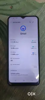 Samsung  4G m02s 3gb ram 32 gb