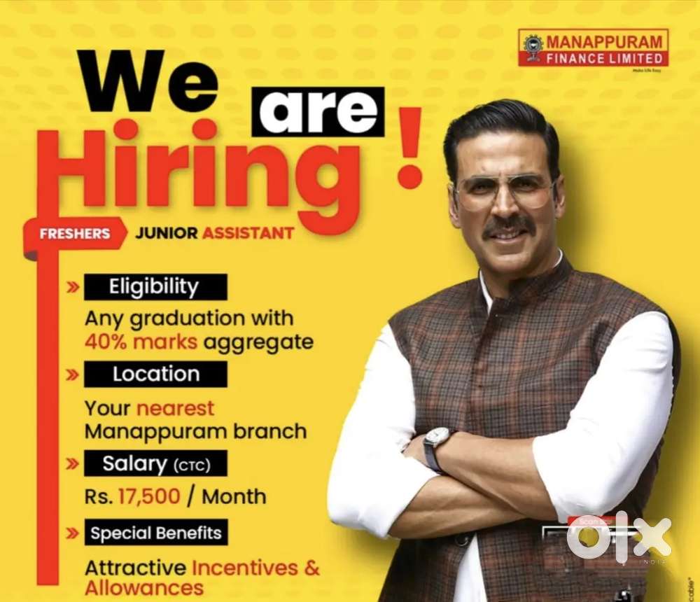 OFFICE ASSISTANT IN MANAPPURAM FINANCE CHENGAMANAD.