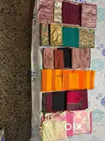 Unstitched pure Banarasi and cotton. ONLY GENUINE BUYERS PLEASE