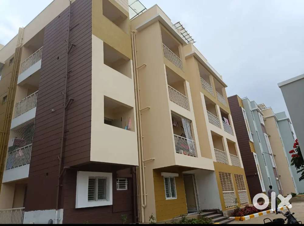 A semi-furnished 2 BHK flat