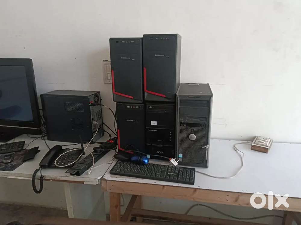 Urgent sale Computer with table chair