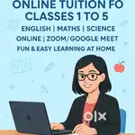 Online Tuition for Classes 1 to 5 – Expert Home Tutor