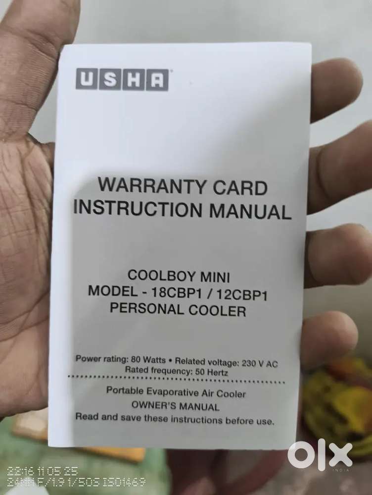 Usha 12 litres Water pump aur Cooler with warranty