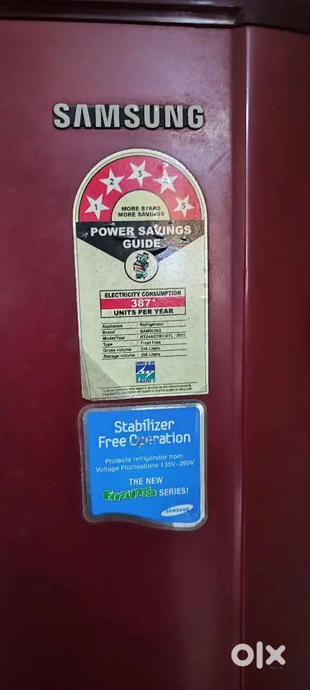 Samsung Fridge - Model Year 2011 - 230 Litres