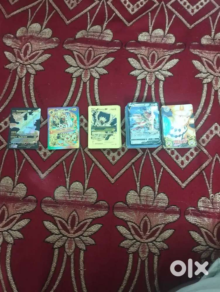 Naruto and Pokémon Cards