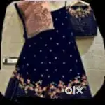 New packed material lehenga- blouse material & dupatta ready to wear