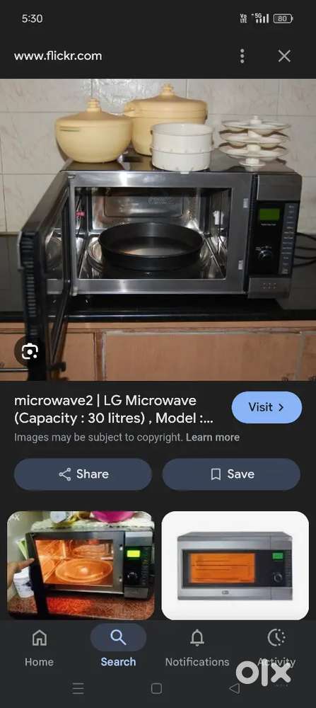 LG microwave oven for sale (capacity:30litres)in Good condition..