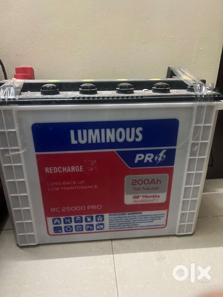 Inverter battery of luminous under warranty