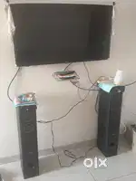 LG 43 SMART LED TV & Blaupunkt tower speaker
