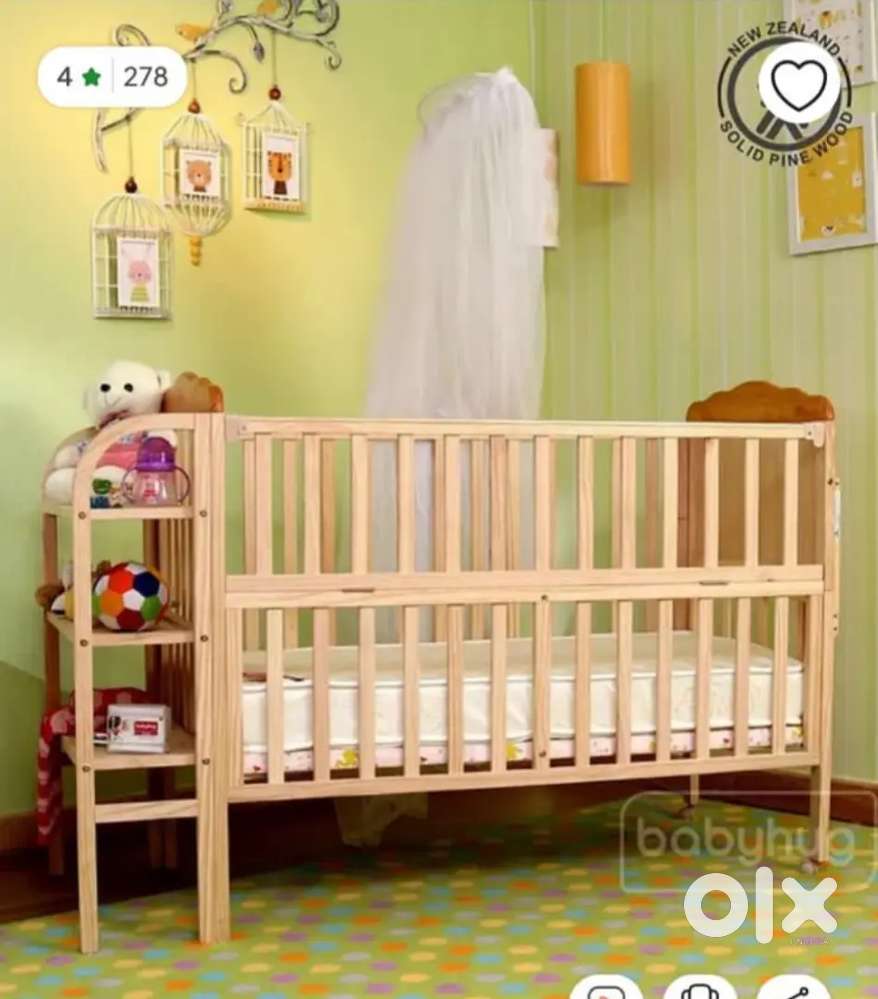 Baby Hug Lily Wooden Cot