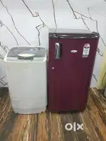 Whirlpool single door refrigerator and onida top load washing machine