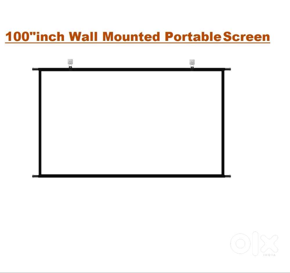 100inch Portable Map Types calendar 4K Manul Screen for Home Cinema