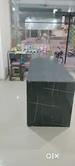 Pan parlour counter wall box glass caunter marble wala hai