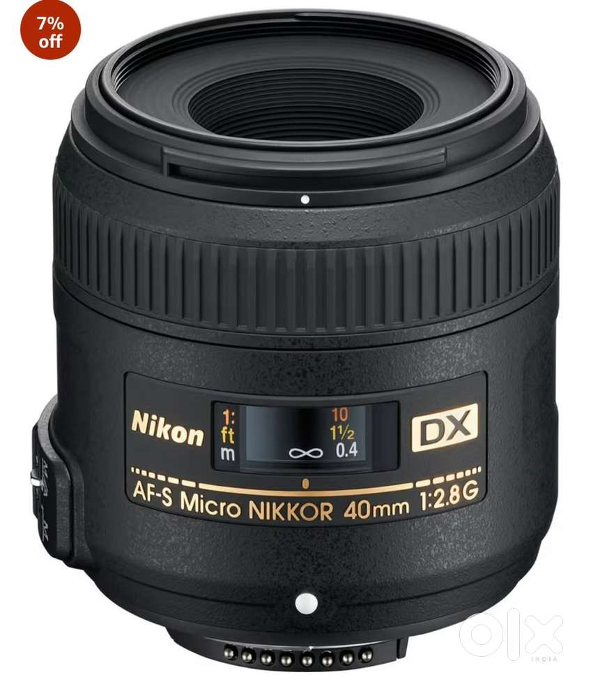 Nikon AF-S Dx Micro 40mm F/2.8G Lens for DSLR Camera Black