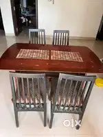 4 seater dining table,.4 burner gas stove, OTG, Home Theatre, ROWater