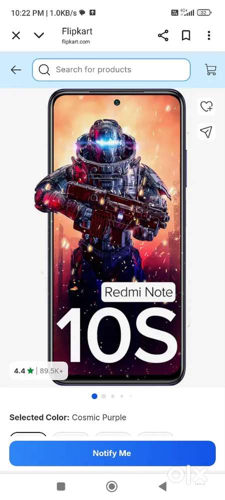 Redmi note 10s 4/64
