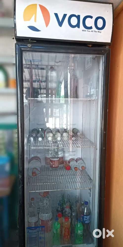 Glass door fridge