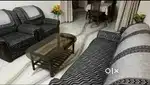 Luxury Black & Silver Sofa Set – Free Delivery + Covers!