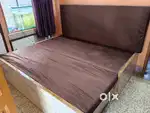 Sofa cum double bed with storage and mattress