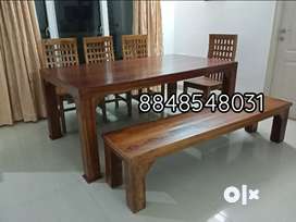 Royal wooden (6x3.5)dining set home delivery