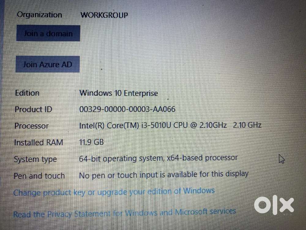 HP laptop i3 processor 12gb ram 256 gb ssd