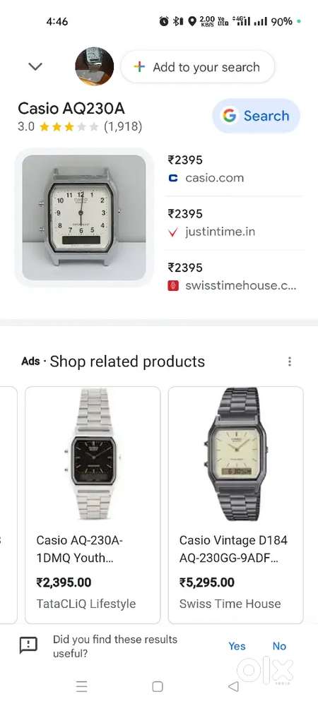 Casio watch