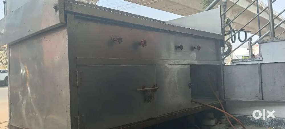 2 burner steel heavy counter