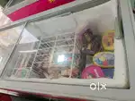 Glass top ice cream fridge 500ltr