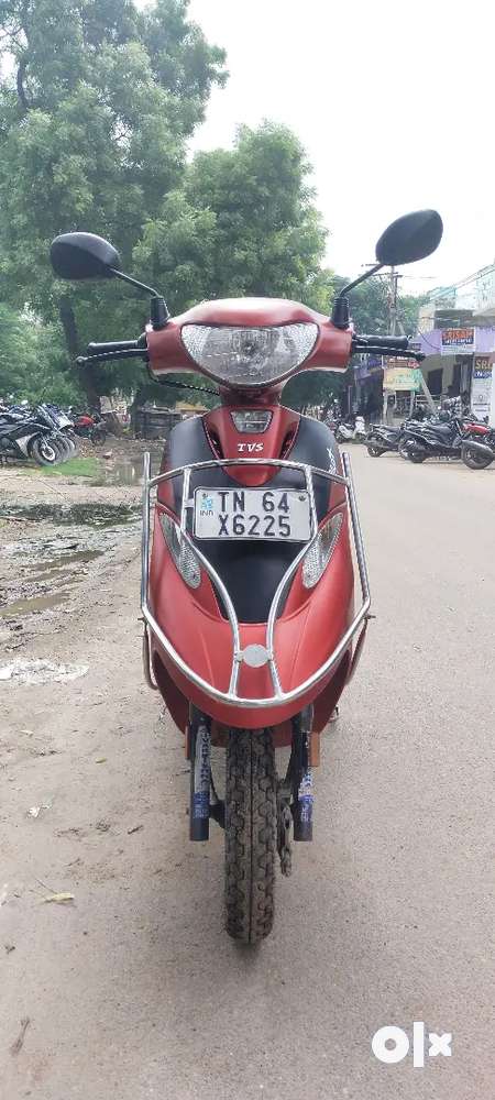 TVS scooty red and black