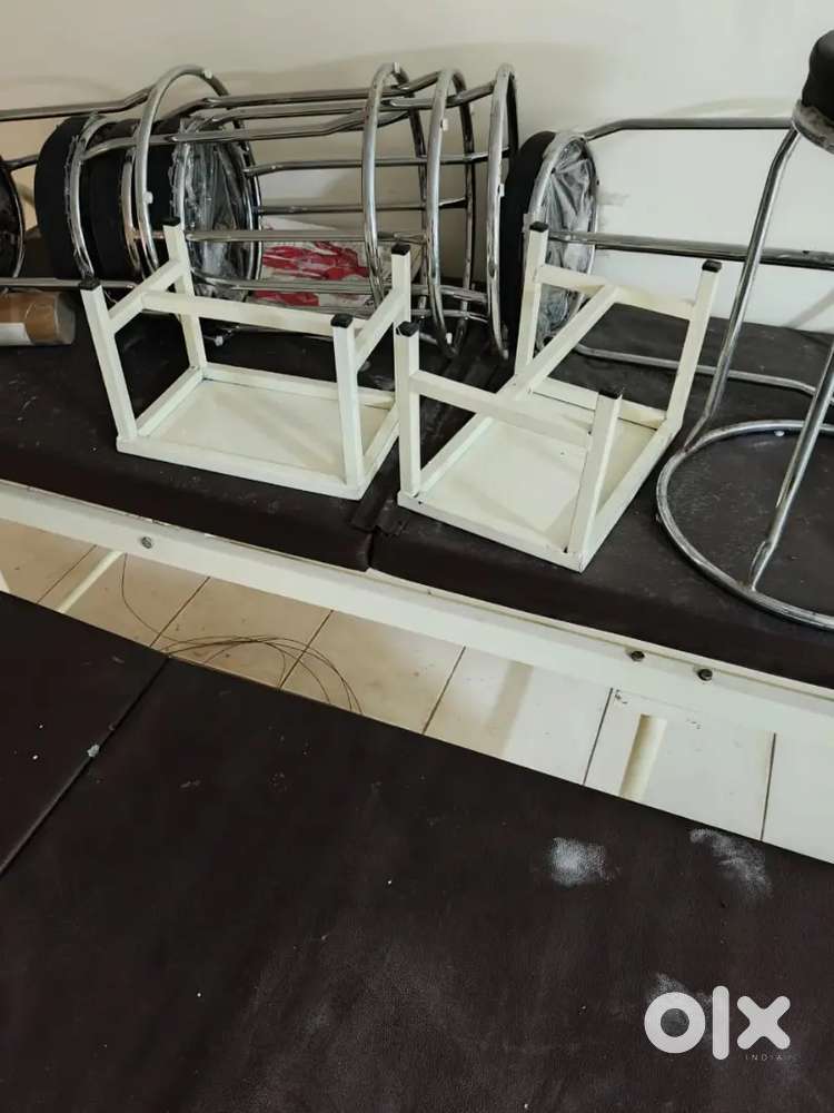 Hospital beds with matress chairs for relatives n stool