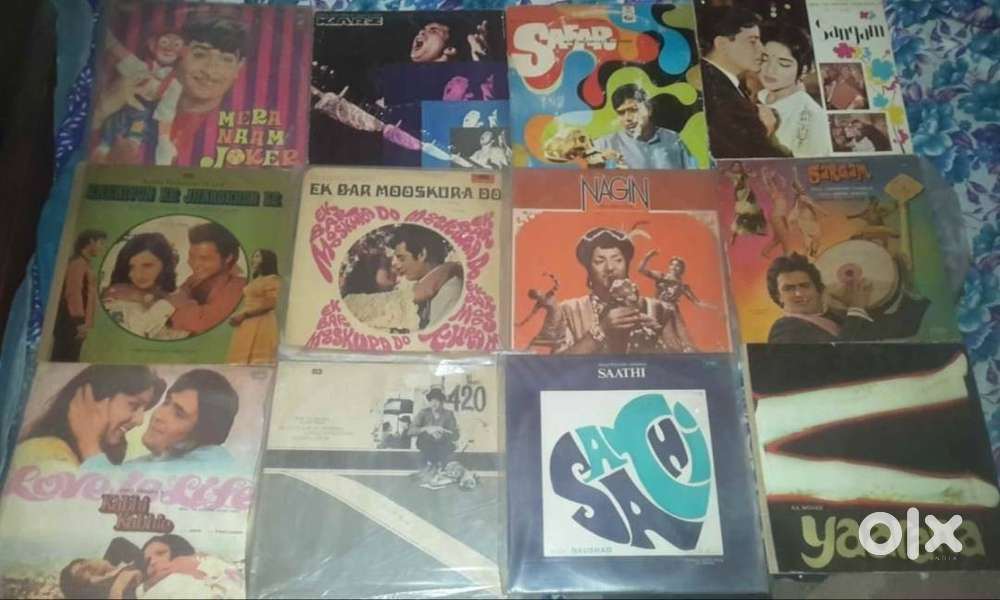VINTAGE LP RECORDS, COSMIC : COGRAM-4000 TURNTABLE,COVOX-4500 SPEAKERS