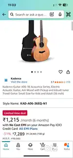Kadence a06 guitar