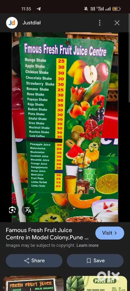 Juice and condimentrs