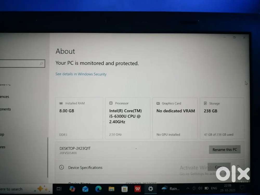 Lenovo ThinkPad laptop i5 can be negotiable